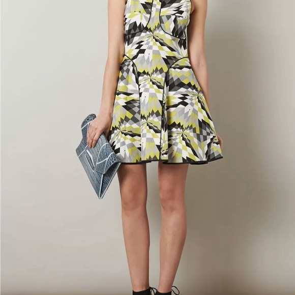 TIBI Isosceles Silk Blend Dress As Seen On Celebrity Size 6 - Picture 2 of 8